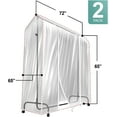 thumbnail image 4 of Sorbus 6ft Garment Rack Cover - 2 Pack, Transparent, Dustproof, Waterproof, 4 of 9