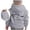 00-Grey736, variant on Oiyii Little Girl's Minimal Graphic Hoodie Long Sleeve Back Script Text Print Outdoor Casual Hooded Sweatshirt,Orange