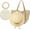White, variant on 2PCS Hat Clip For Travel On Bag,Hat Clip for Travel,Magnetic Hat Storage,Travel Hat Hooks,Multifunctional,Vacation Beach Cruise Essentials Accessory (Brown)
