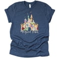 thumbnail image 2 of Magical Vibes Shirt, Animal Kingdom Shirt, Safari Shirt Casual Short Sleeve Shirt (Large, Navy), 2 of 7