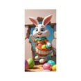 thumbnail image 2 of Easter Door Cover Decorations, 70.8"x35.4" Polyester Fabric Hanging Flag for Indoor & Outdoor Use, Spring Festival Party Door Curtain with Multicolor Holiday Design, 2 of 6