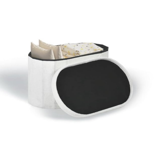 FURNITURER Banco Otomano Plegable con Almacenaje