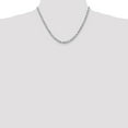 thumbnail image 5 of Solid 14K White Gold 4.7mm Diamond-cut Rope with Lobster Lock Chain - 18", 5 of 8