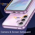 thumbnail image 6 of JETech 3 in 1 Case for Samsung Galaxy A55 5G, with 2-Pack Screen Protector, Tempered Glass Film, Shockproof Bumper Phone Protective Cover Clear Back (Purple), 6 of 6