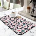 thumbnail image 2 of Washable Rubber Daisy Cute Floral Dish Drying Mats for Kitchen Counter Home Large Coffee Bar Pad Accessories and Decor for Utensils Stemware 19.5''x12'', 2 of 7