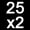 2x 25lb - Black, variant on PRISP Olympic Bumper Weight Plate - Rubber Plate for 2 Inch Olympic Barbell with Steel Insert; Pairs, Sets and Single Plates Available