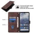 thumbnail image 3 of Compatible with Nokia G100 Classic Embossed PU Leather Case with Card Holder Shockproof Cover, 3 of 5