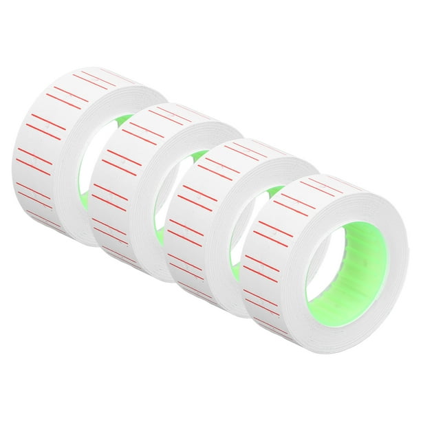 Etiquetas de Pistola de precio, Pegatinas de precio impresión Transparente 15000 Piezas Buenas Viscosídad Salida Suave Individual 21x12 mm Para Tiesta Minista