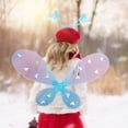 thumbnail image 4 of Txlixc Juego de rol de cuento de hadas de 4 piezas para niñas, falda brillante + alas de mariposa de cuento de hadas LED + horquilla + palo de mariposa Txlixc  moda, 4 of 8