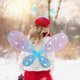 thumbnail image 4 of Txlixc Juego de rol de cuento de hadas de 4 piezas para niñas, falda brillante + alas de mariposa de cuento de hadas LED + horquilla + palo de mariposa Txlixc  moda, 4 of 8