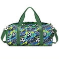 thumbnail image 1 of Sac de Voyage pour Enfants, Sac de Cabine pour Fin de Semaine et Nuit, Sac de Sport et de Gym pour Garçon, Vert, 1 of 4