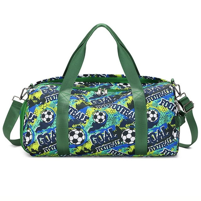 Sac de Voyage pour Enfants, Sac de Cabine pour Fin de Semaine et Nuit, Sac de Sport et de Gym pour Garçon, Vert