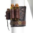 thumbnail image 4 of Punk Arm Band - Brazalete Ancho de material cuero para Mujer para Hombre, Brazalete, Brazalete Hugo banda de brazo steampunk, 4 of 10