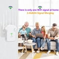 thumbnail image 5 of WiFi Range Extender, Hootek WiFi Signal Booster 1200Mbps Dual Band 5GHz&2.4GHz, WiFi Extender Signal Booster for Home, WiFi Repeater with Ethernet Port Covers up to 10000sq. ft and 55 Devices, Black, 5 of 8