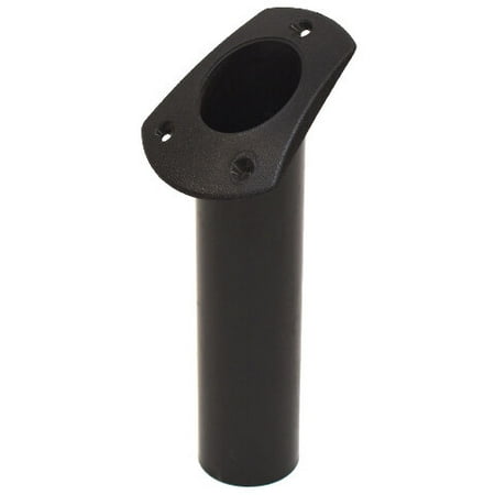 Lowe Boat Angled Rod Holder | 2 Inch Black Plastic