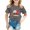 Dark Gray, variant on Toddler Kids Girls T Shirts Short Sleeve Crewneck Top Playful Letter Print For Casual Tee For Cute Outfits Casual Blouse 18-24 Months