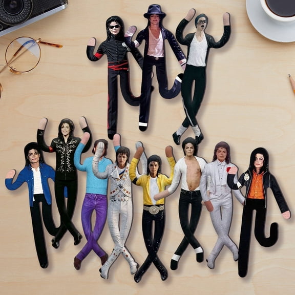 2026 New 11‑Pack Michael Plush Doll Set, 11 Inch Bendable Pop‑Star Stuffed Figures, Soft Collectible Pillow‑Style Toys for Music Fan Gifts