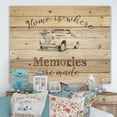 thumbnail image 2 of Designart 'Farmhouse Quote Moment Truck' Farmhouse Print on Natural Pine Wood, 2 of 3
