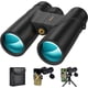 thumbnail image 3 of Binoculares Fiyxlop 12x42 HD para adultos Binoculares compactos impermeables de alta potencia, livianos con adaptador para teléfono, binoculares de visión con poca luz para observación de aves, caza,, 3 of 4