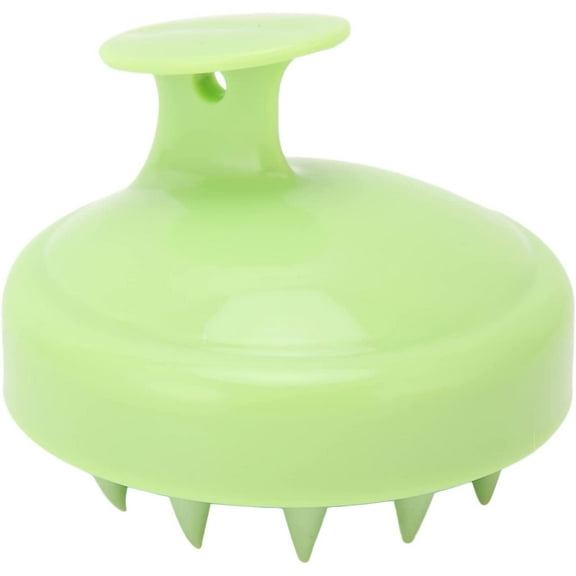 Scalp Massager Shampoo Brush, Hair Scalp Scrubber Silicone Hair Care Exfoliator Hair Shampoo Brush for All Hair Types(Green)