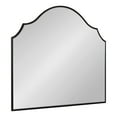 thumbnail image 5 of Kate and Laurel Leanna Modern Wide Horizontal Arch Wall Mirror, 28 x 32, Black, Sophisticated Arched Bathroom Vanity Mirror with Soft Scallops and Slim Frame, 5 of 9