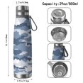 thumbnail image 3 of 29oz Insulated Water Bottle with Tea Infuser, Stainless Steel Travel Mug, Camouflage Print, 3 of 6