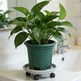 thumbnail image 4 of zhangmingg Support Pivotant avec Roues Caddy de Pot Mobile Base Roulante pour Jardin Intérieur Extérieur, 4 of 6