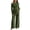 Green, variant on Jamicy Women's Maternity Clothes Solid Color 2 Piece Spring Outfits Off Shoulder Asymmetrical Top and Pants Matching Sets