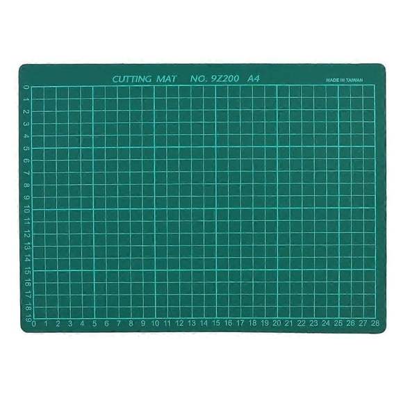 Office Schoole Stationary Cutting Gridline Sewing Mat Anti skid Board(A4 Single Face Green)