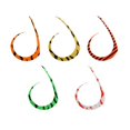 thumbnail image 6 of 5Pcs Soft Spare Curled Tails Tie Streamers Silicone Squid Skirts Easy to Use, 6 of 8