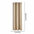 thumbnail image 4 of Yhmxh Blackout Curtain Panel, Solid Grommet Top Thermal Insulated & Energy‑Saving Darkening Curtains, Machine‑Washable Room Darkening Window Treatment for Bedroom & Living Room, 1 Panel, 40W x 80L, 4 of 7