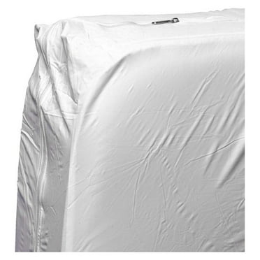 Waterproof Zippered Mattress Cover, White, 36 X 80 inch
