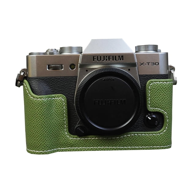 GadgetCom Camera Half Case Compatible with FUJIFILM X-T30 II XT30 / X-T20 / X-T10 , Anti-Slip PU Leather Shell Protective Cover