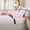 Blush White, variant on Erosebridal Watercolor Sunflower Bee Print Zipper Twin Comforter Sets with Fitted Sheet and 2 Pillowcases,Ink Splash Floral Zipper Bedding Set,Yellow White,4-Piece,Reversible