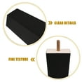 thumbnail image 4 of Shisuyan 4 Pcs Pieds de Meubles en Bois Pieds de Canapé Pieds de Remplacement pour Table Basse Commode Bureau Armoire Banc Réparation, 4 of 8