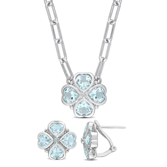 Everly Women's Topaz Sterling Silver Jewelry Set