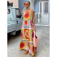 thumbnail image 2 of Vestido largo con estampado de dibujos animados para mujer, vestido Midi holgado sin mangas, elegante, para playa, Primavera, 2024, 2 of 5