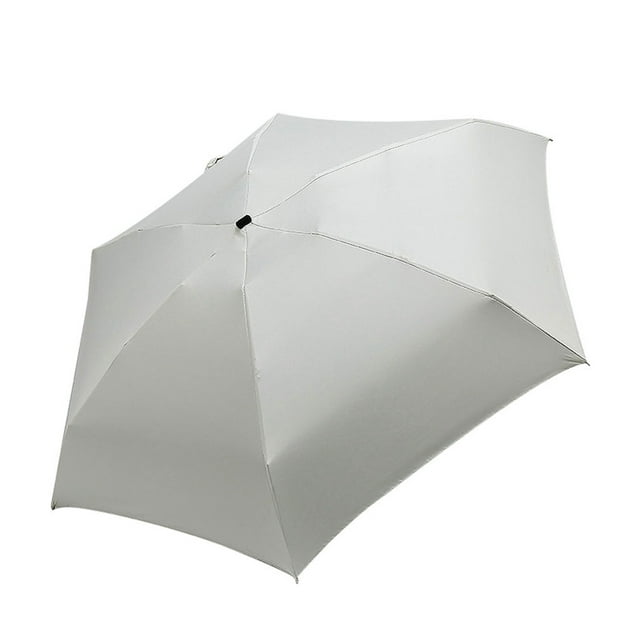 Parapluie Léger Plat Parasol Pliant Parapluie de Soleil Mini Table avec Trou pour Parasol