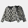 thumbnail image 6 of Women'S Oversized Print Quilted Puffer Jacket Casual Padded Coat White L, 6 of 8