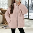 thumbnail image 4 of Pyhlmscde Women's Fleece Warm Thick Leisure Winter Coat, Womens Coats, Puffer Jacket Womens, Winter Clothes for Women, 4 of 6