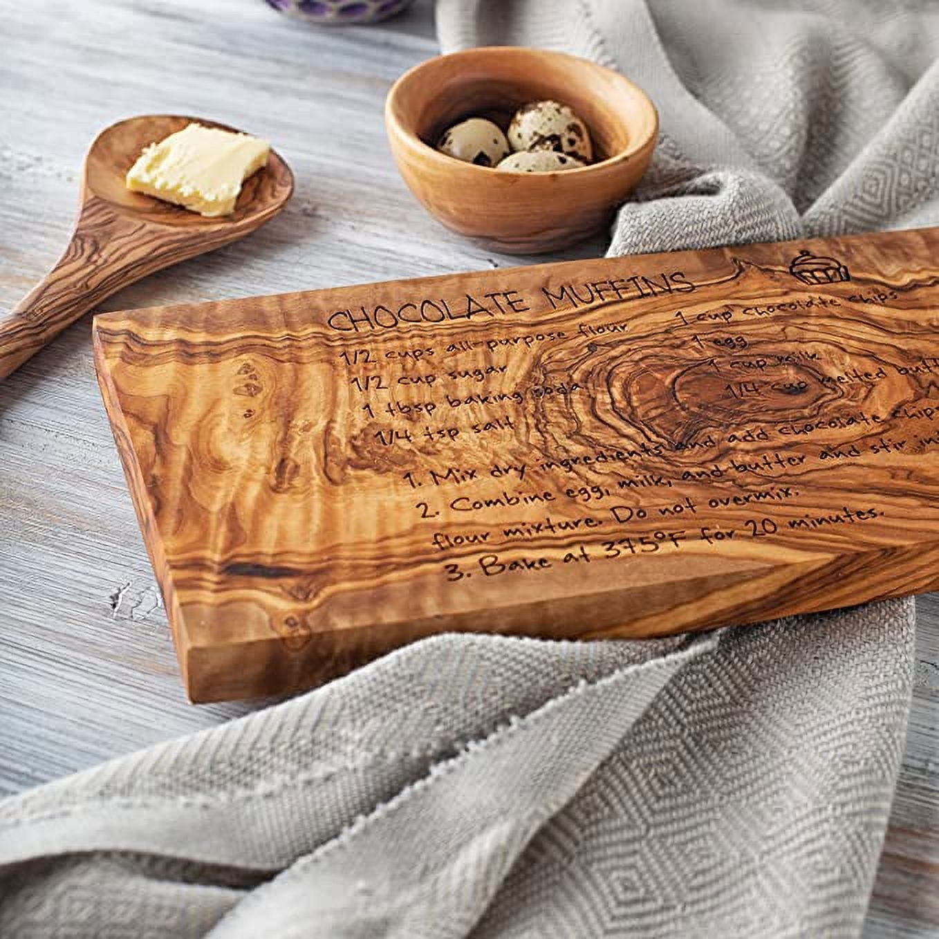 Cutting Board - 16x12 Inches Large Wood Cutting Board - Oak Cutting Board -  Steak Board - Fruit Cutting Board - Real Wood Cutting Board - Oval Chopping  Board for Kitchen 