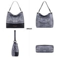 thumbnail image 5 of Wrangler Hobo Bags for Women Leather Tote Bag Shoulder Bag Top Handle Satchel Purses and Handbags, Two Tone Pewter, 5 of 7