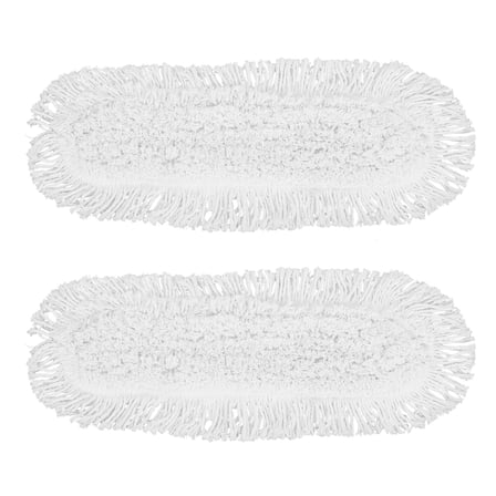 PTOOTP 2Pcs Heavy Duty Mop Replacement Pads Washable for Industrial Dust and Dirt