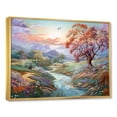 thumbnail image 2 of Designart "Charming Provence Countryside Landscape" Countryside Floater Framed Canvas Wall Art, 2 of 5