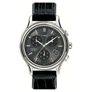 Men's Timex Black Leather Strap Chronograph Watch