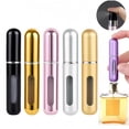thumbnail image 4 of 5 Pack 5ml Reusable Mini Perfume Spray Bottles, Portable Aluminum Refillable Atomizer, Multi-Color Travel Liquid Storage Bottles, 4 of 6