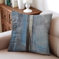 thumbnail image 4 of Elegant Modern Art Decor Throw Pillow Covers: 16x16 Inch Set of 2, Blue Abstract Oil Painting Design for Couch, Sofa, Bedroom, Living Room, 4 of 7