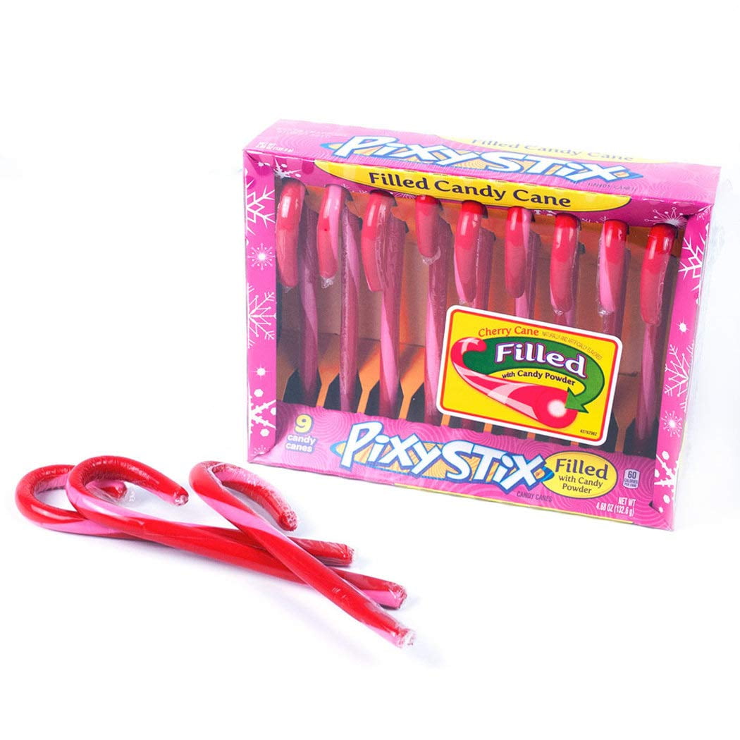 Pixy Stix Candy Canes (9/box) Christmas Candy