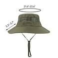 thumbnail image 3 of Sun Hats for Men Fishing Hat Beach Hat Gardening Waterproof Wide Birm Bucket Hat UV Protection Fishing Hiking Khaki, 3 of 9