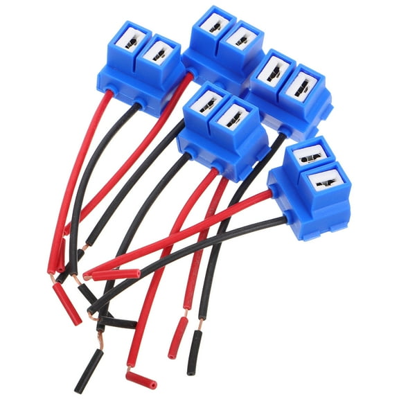 Hemoton 5pcs Headlight Connector Adapter Headlight Socket Headlight Wiring Harness Car Accessories For Daytime Lights Brake Lights Tail Light